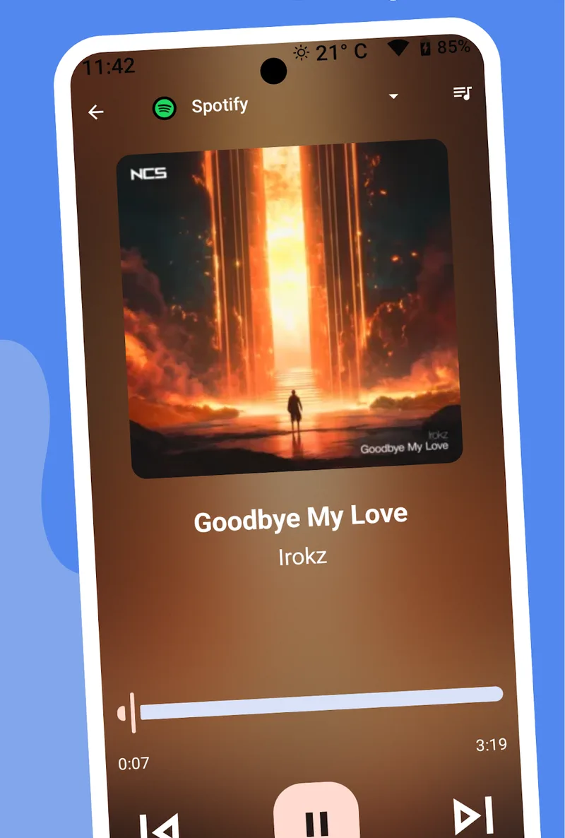 Odtwarzacz muzyki AutoZen sterujący Spotify
